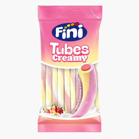 FINI TUBES CREAMY FRAISE / BANANE Halal 80 Gr