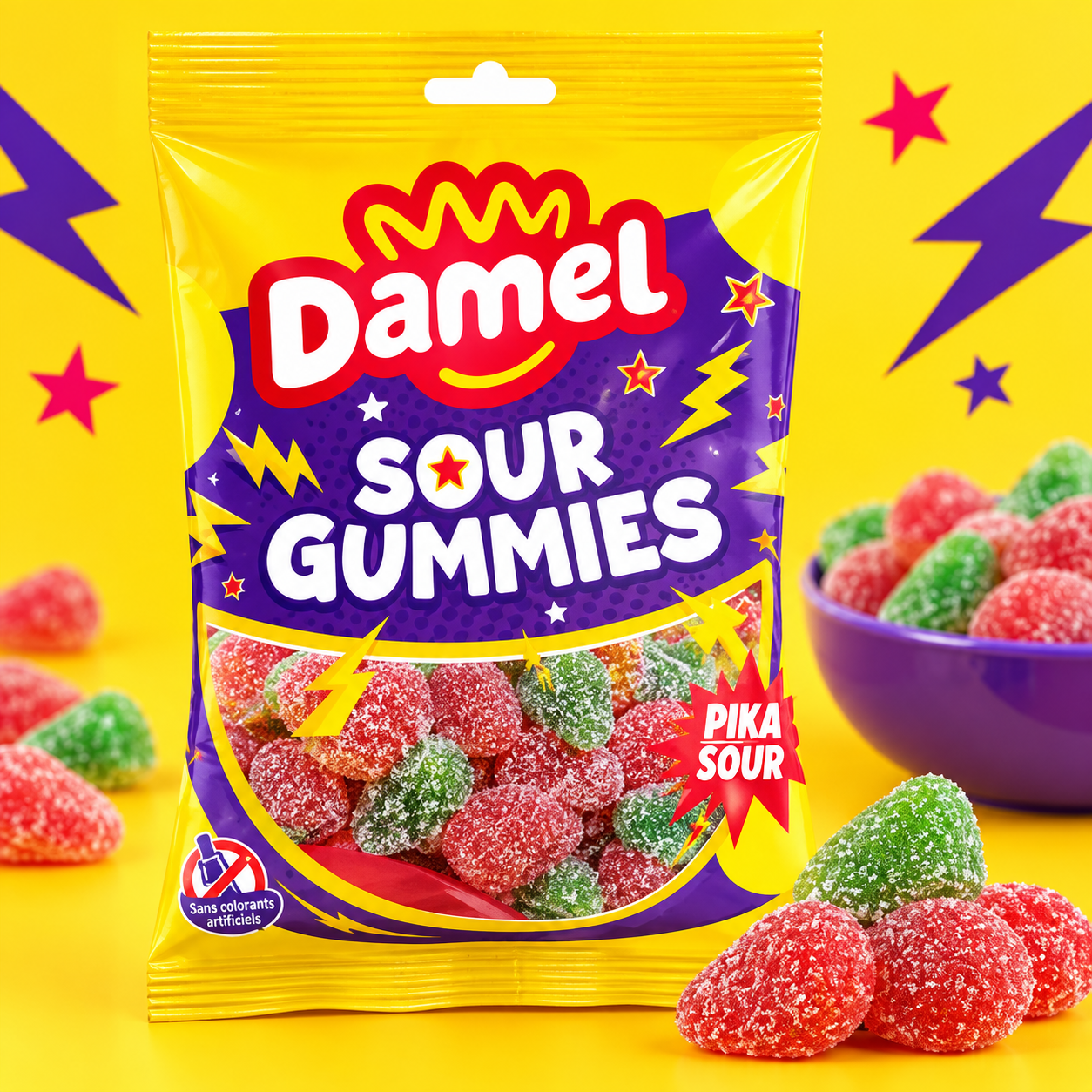 BOITE DAMEL CERISE SUPER PIKA x 80 Gr Halal