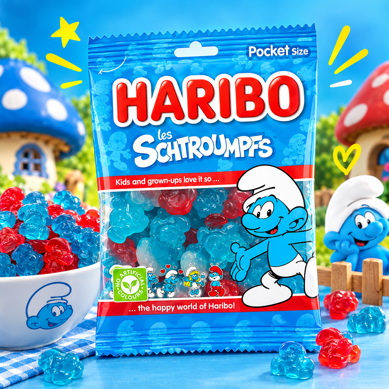 HARIBO SCHTROUMPFS VEGAN 28 x 70 Gr