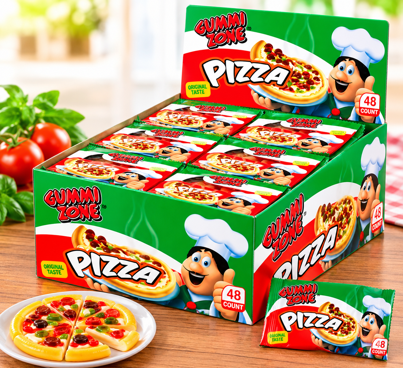 PIZZA SLICES GUMMI ZONE x 48 PCS