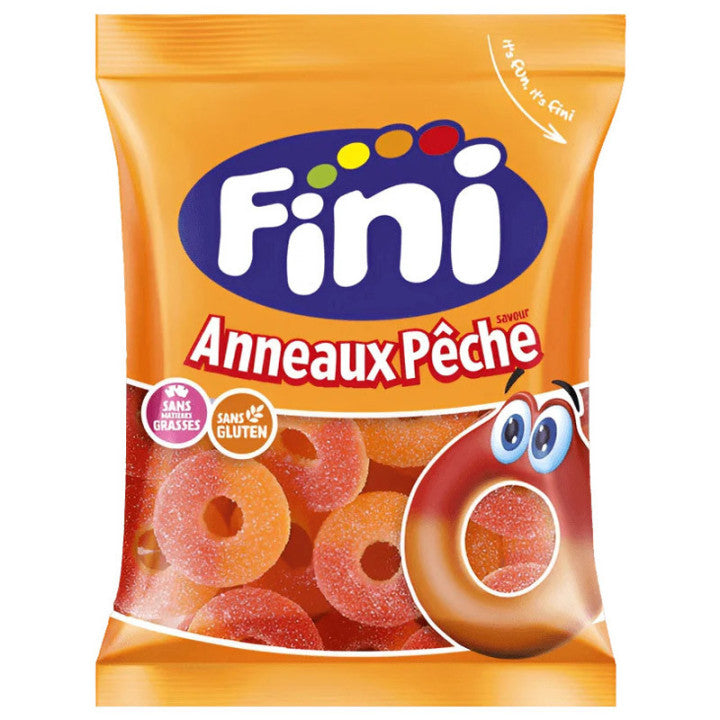 FINI ANNEAUX PÊCHES FIZZ HALAL 90 Gr