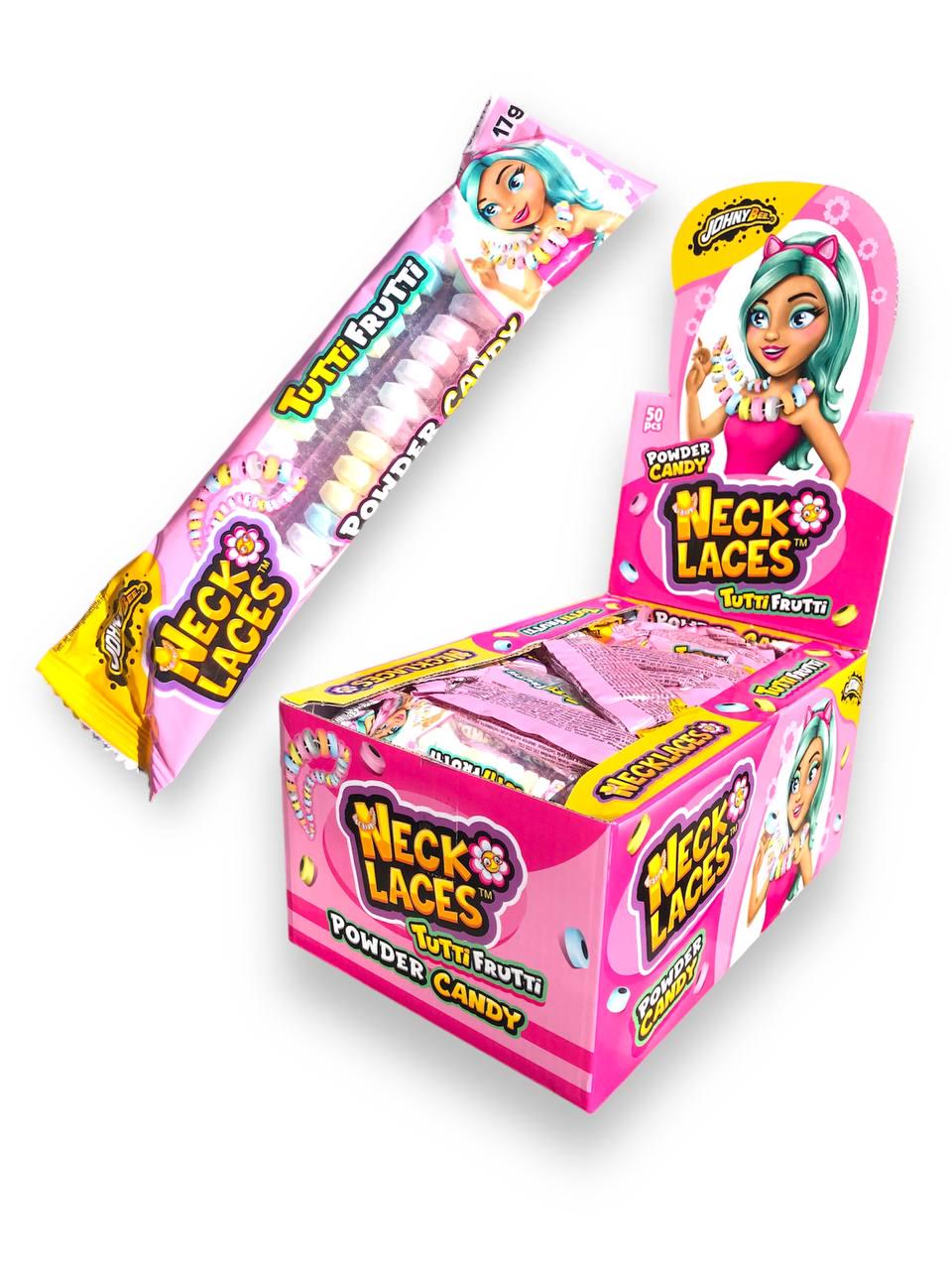 CANDY NECKLACES TUTTI FRUTTI X 50 PCS