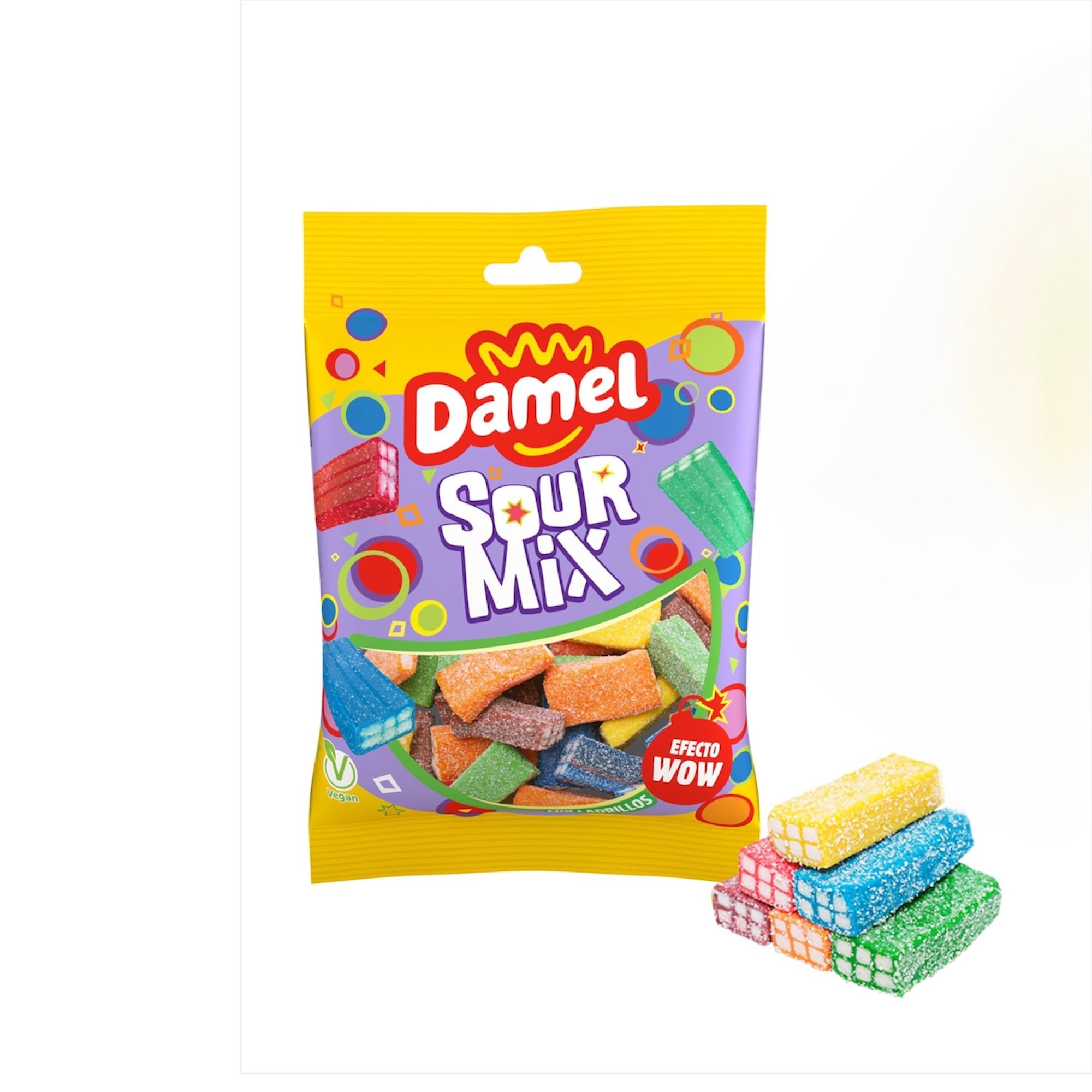 BOITE DAMEL SOUR MIX BRIQUE COULEUR SACHET x 80 Gr Halal