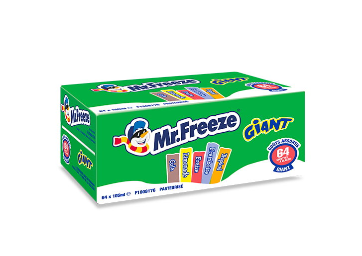 MR FREEZE GENORME ASSORTIS x 64 PCS