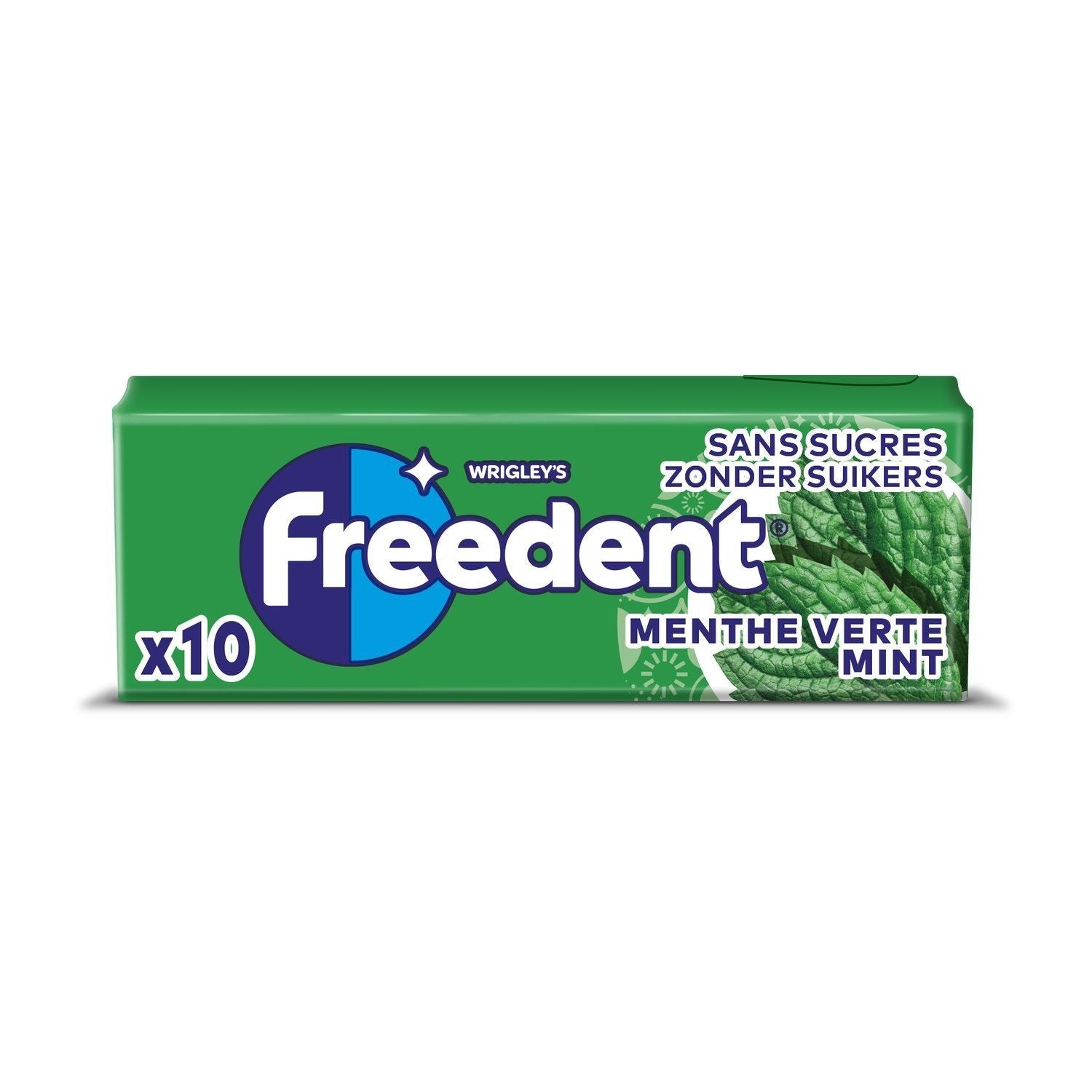 FREEDENT MENTHE VERTE SANS SUCRE x 30 PCS