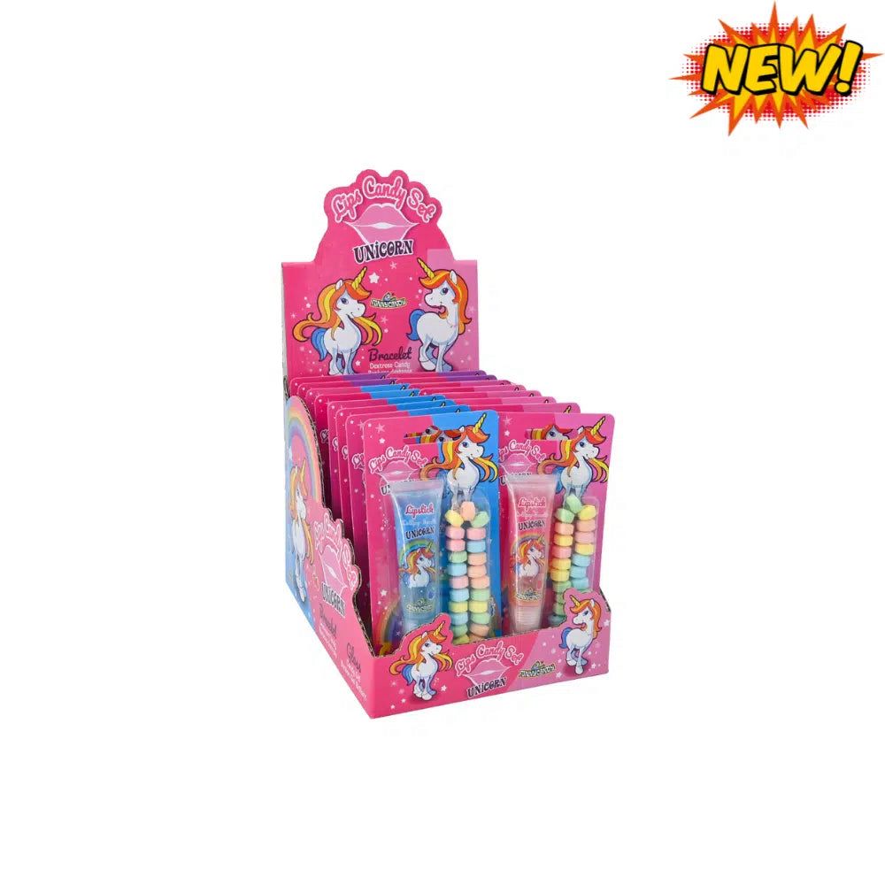 LIPS CANDY SET UNICORN x 18 PCS