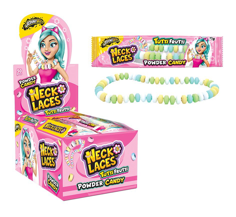 CANDY NECKLACES TUTTI FRUTTI X 50 PCS