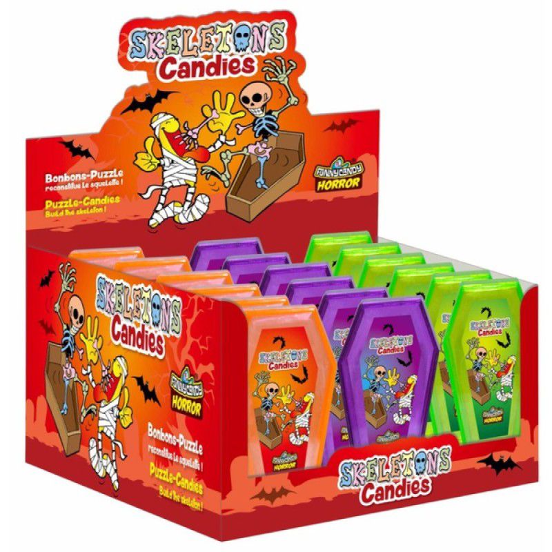 SKELETONS CANDIES x 18 PCS