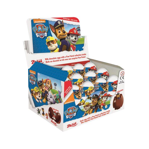 PAW PATROL OEUF CHOCOLAT + SURPRISE x 24 PCS