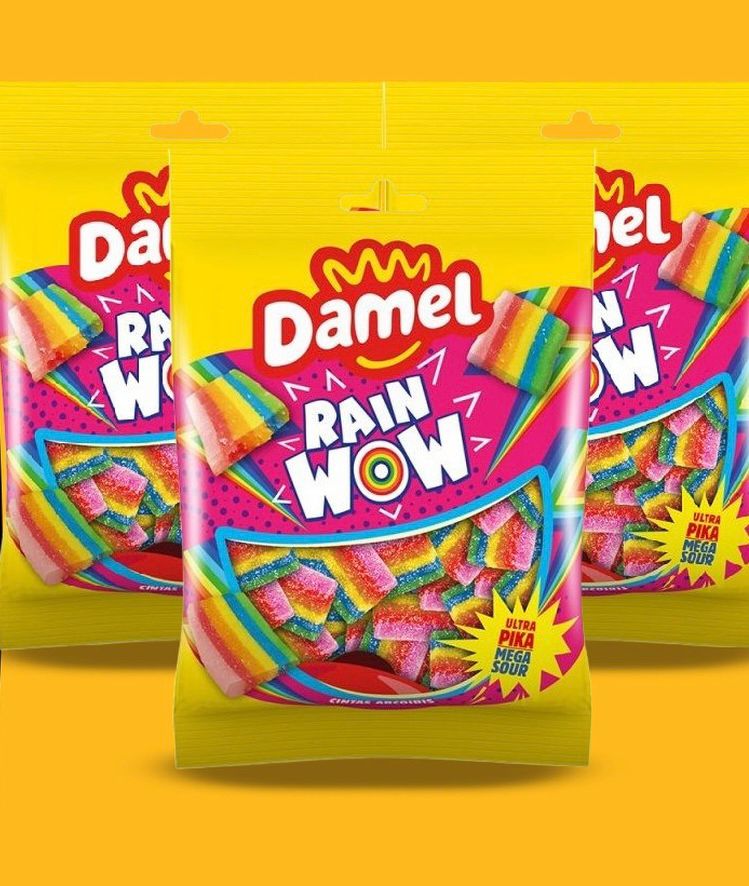 BOITE DAMEL RAINBOW MEGA SOUR x 80 Gr Halal