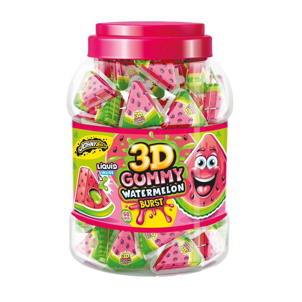 3D JUICY GUMMY WATERMELON x 60 PCS