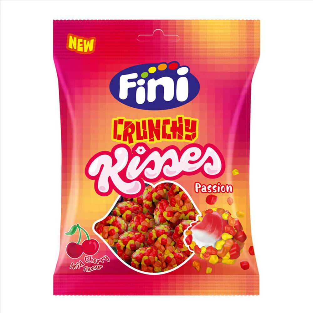FINI CRUNCHY KISSES PASSION Halal 75 Gr