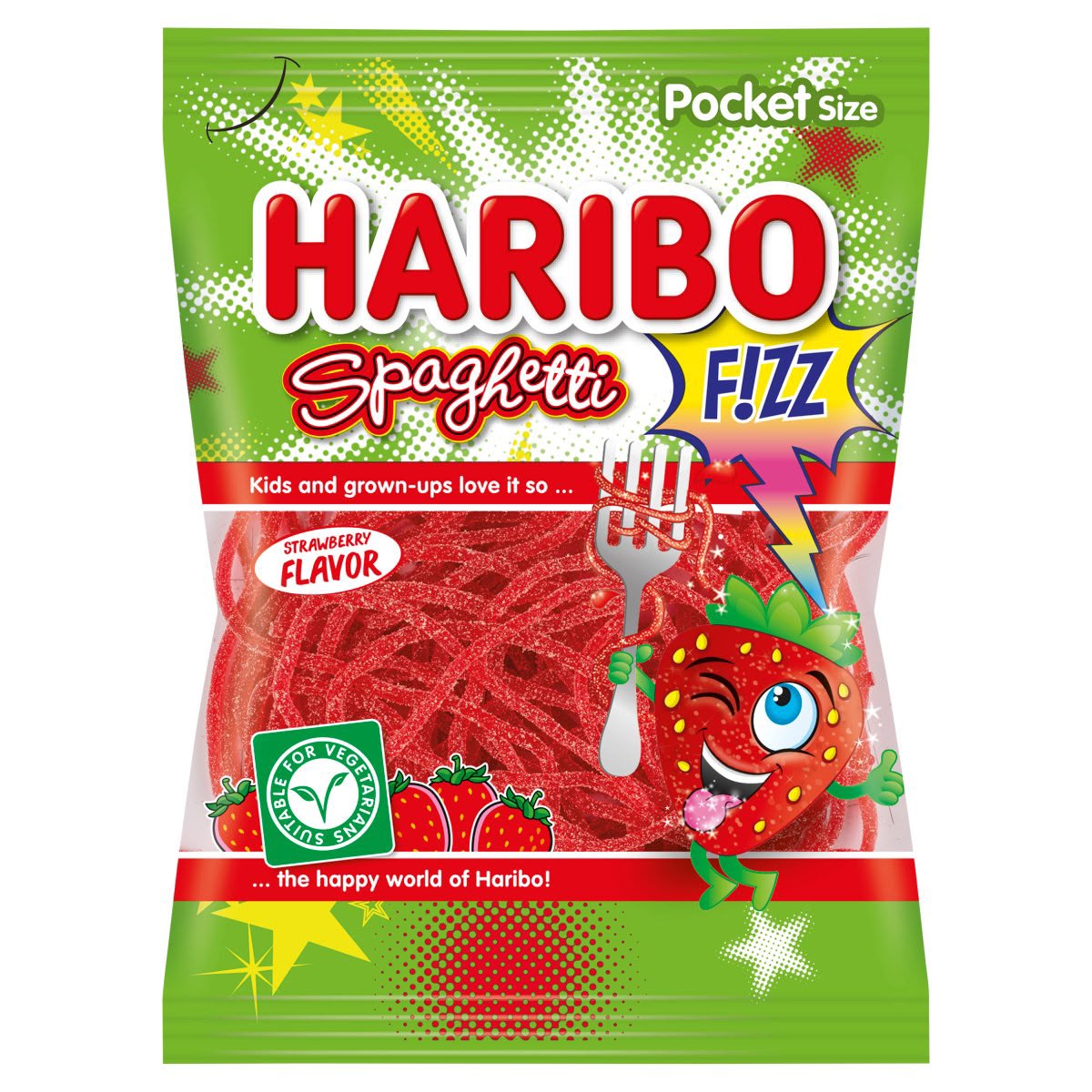 HARIBO S'GHETTI RED FIZZ VEGAN