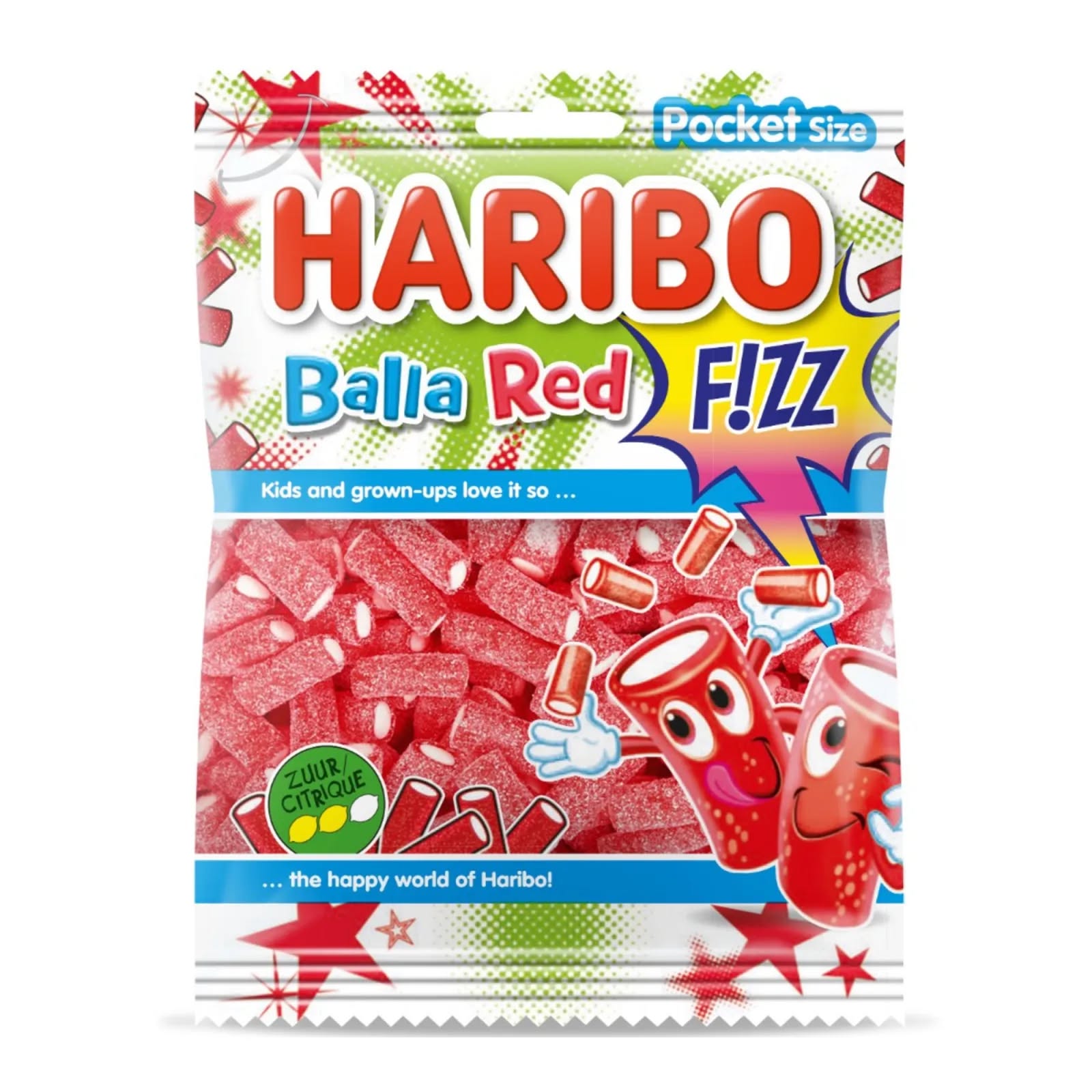 HARIBO BALLA RED FIZZ VEGAN