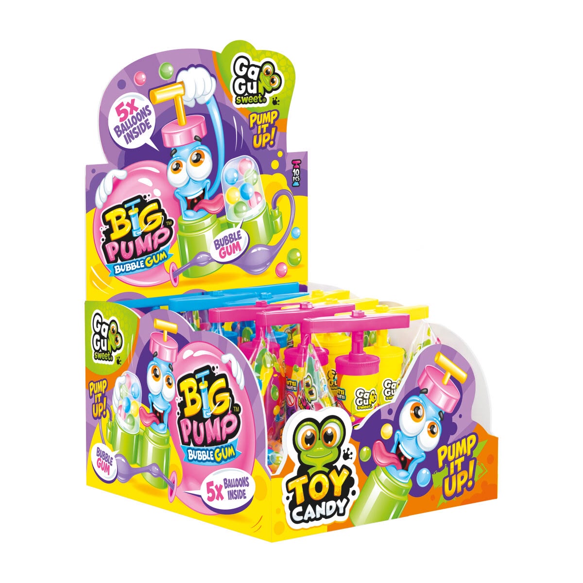 BIG PUMP BUBBLE GUM x 10 PCS