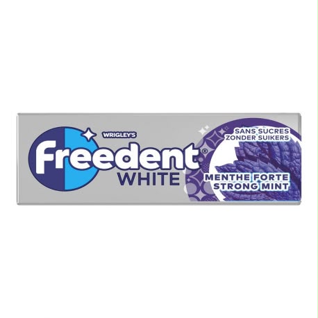 FREEDENT WHITE MENTHE FORTE SANS SUCRE x 30 PCS