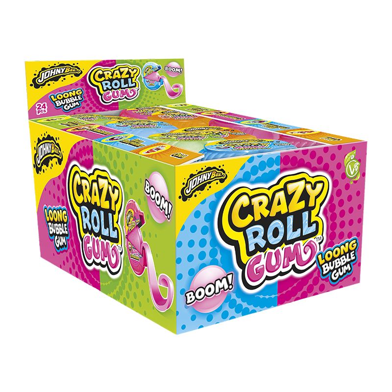 CRAZY ROLL GUM x 24 PCS