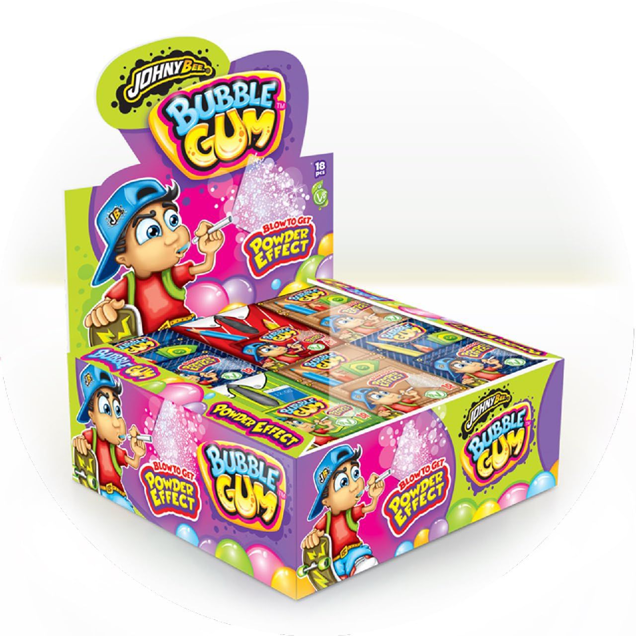 BUBBLEGUM POWDER EFFECT x 18 PCS