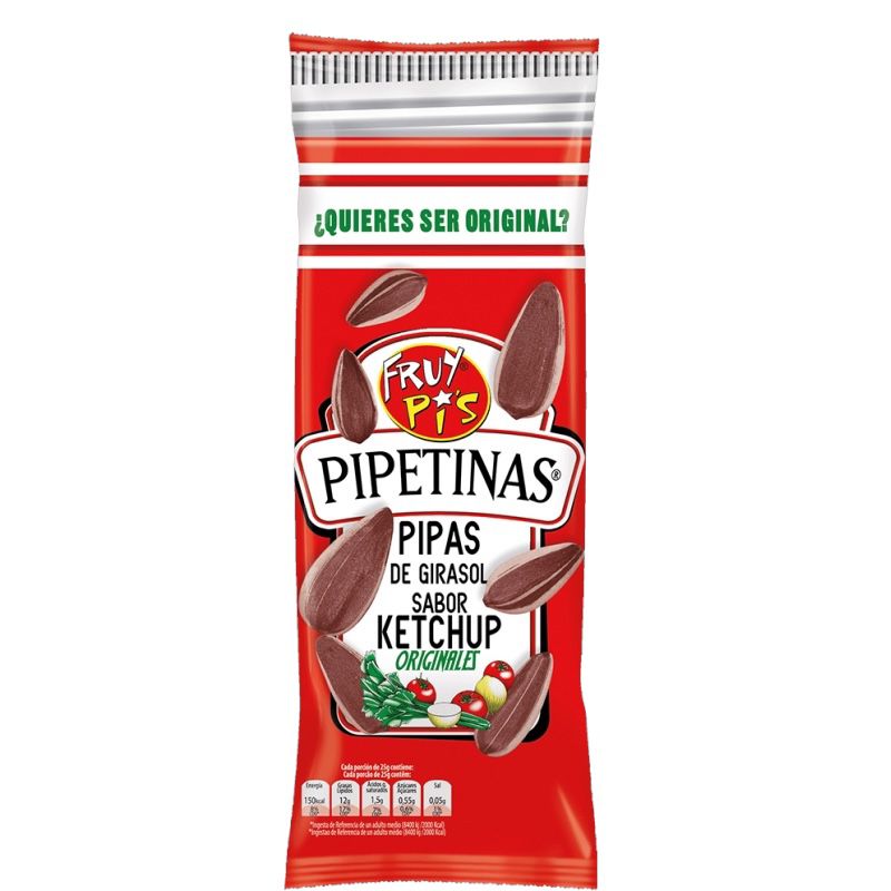 FRUY PI’S GRAINES DE TOURNESOL GRILLÉES (PIPAS KETCHUP) X 28 PCS