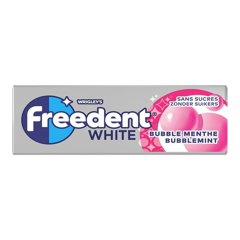 FREEDENT DRAGEES WHITE BUBBLE MENTHE SANS SUCRE x 30 PCS