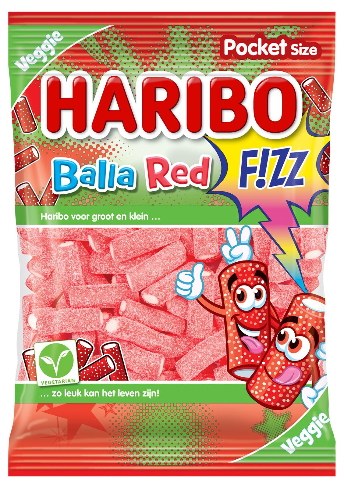 HARIBO BALLA RED FIZZ VEGAN