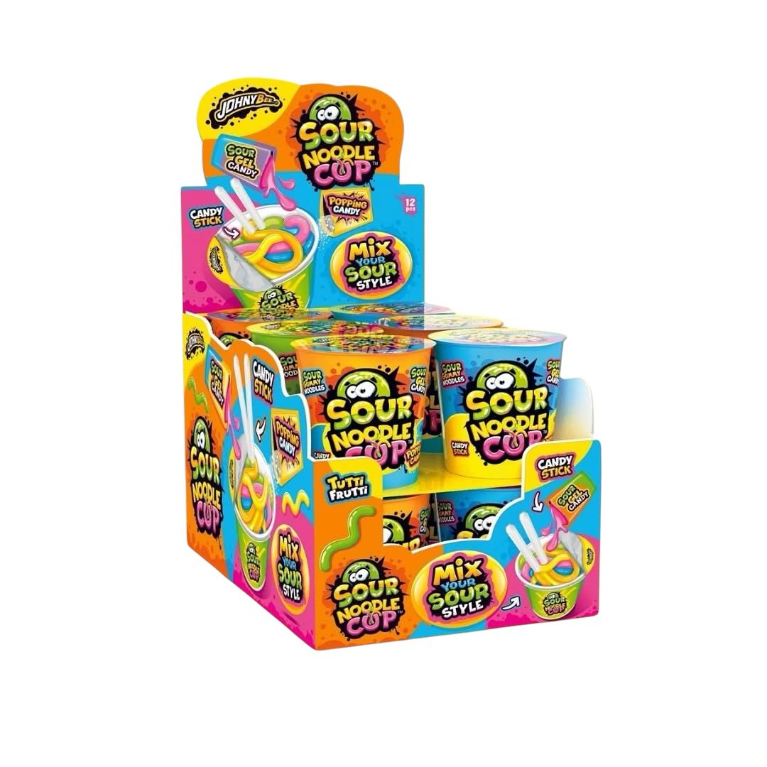 SOUR CANDY NOODLE CUP x 12 PCS