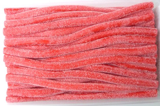 Dulceplus Jumbo XXL fraise acide 30 Unités bonbon câble (gros diamètre) -  Dulceplus, bonbon au kilo ou en vrac - Bonbix