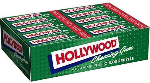 HOLLYWOOD CHEWING GUM MENTHE CHLOROPHYLE 20 PCS
